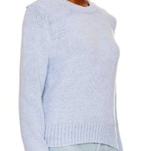 White + Warren Rope Easy Crewneck, Color Blue Cord, Size M